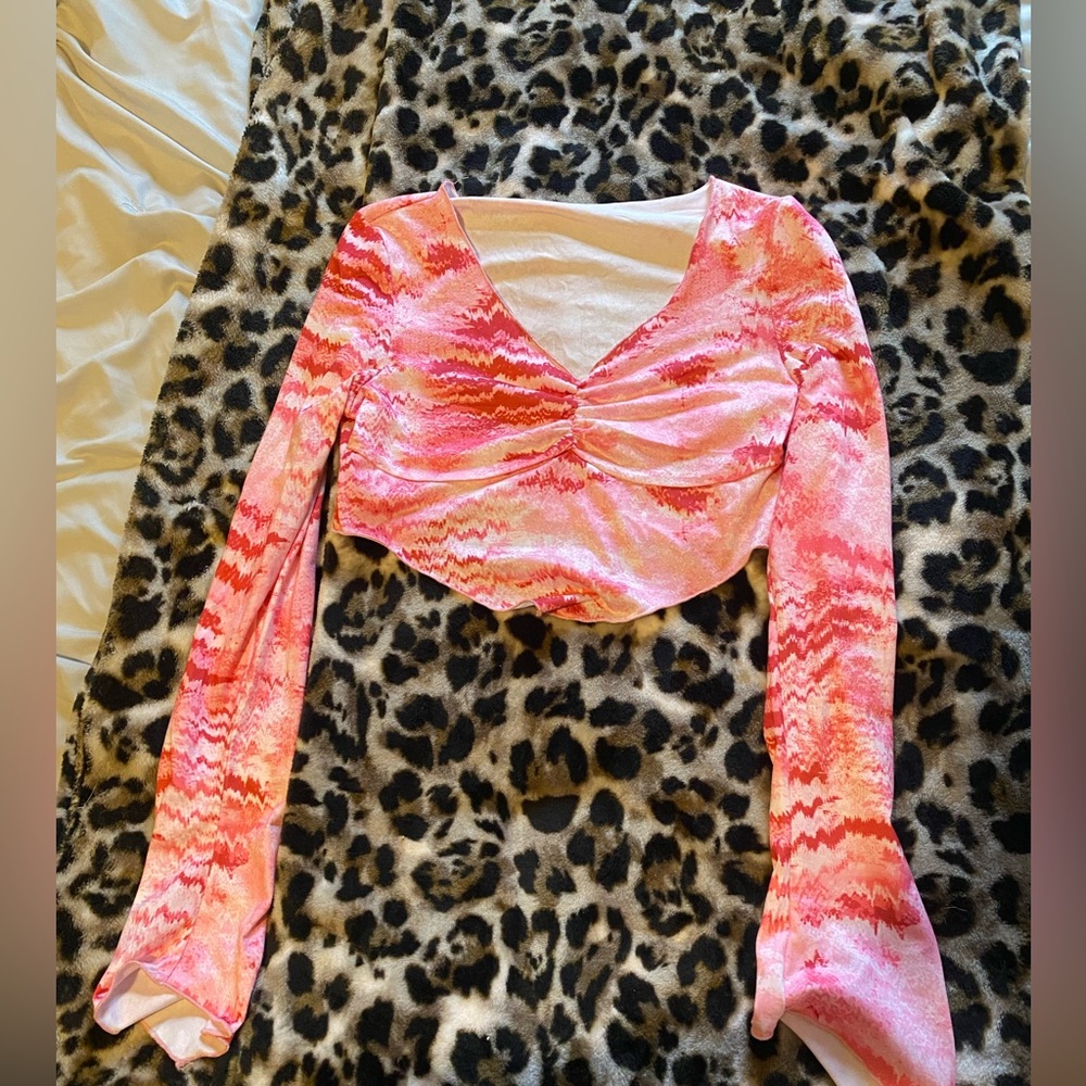tie dye crop top